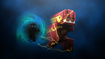 Minecraft : FLASH VS ZOOM - Lucky Block ve KoÅu YarÄ±ÅÄ± & PvP W/ Oyun HD wallpaper